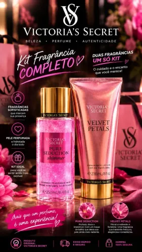 Kit Vitória Sicret body splash + hidratante
