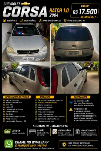 Chevrolet Corsa Hatchback 1.0 MPFI 8V 71cv 5P 2004