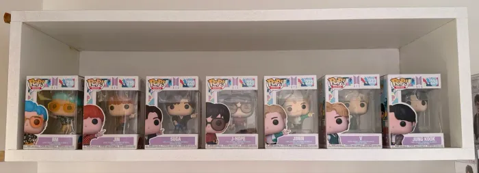 Funko Pop BTS Dynamite - coleção completa c/ 7 funkos