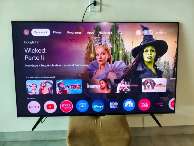 Tv 65 Tcl Google tv Smart Android 4k - Pego tv Menor no negócio e Passo Cartão 