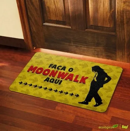 Tapete Capacho Ecológico Divertido Moonwalk Michael Jackson