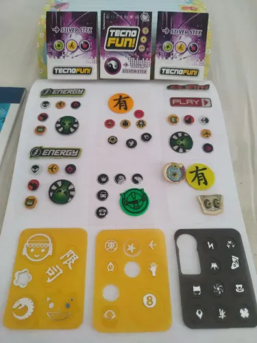 Lote Elmachips Tecno Fun! Adesivos 