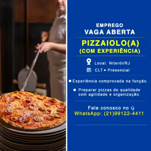 Contratando Pizzaiolo(a)(Vaga)