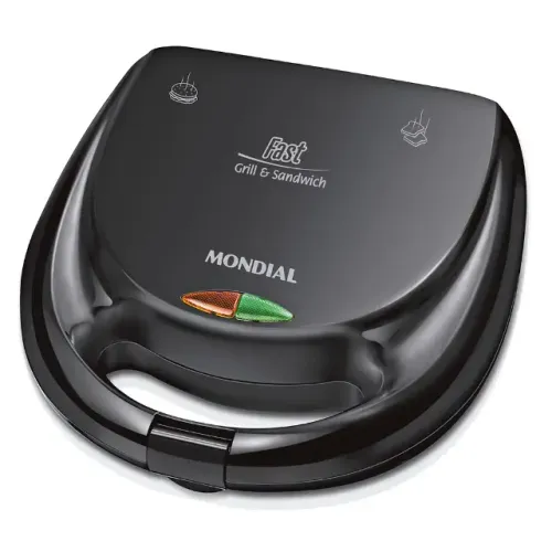 MONDIAL Sanduicheira Fast Grill & Sandwich, Preto, 750W, 220V - S-12