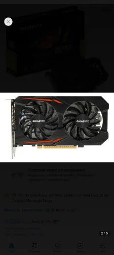 Gtx 1050 ti 4GB....pra retirada de peças...