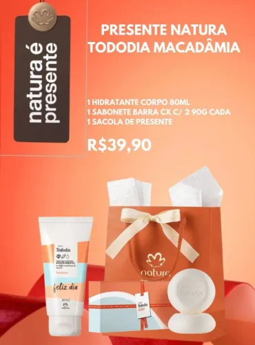 Kit feminino corporal Macadâmia