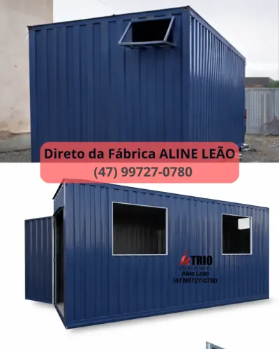 Container Dormitório, deposito, escritorio Modular Novo Mafra SC - Reforço Cadeado Pintura