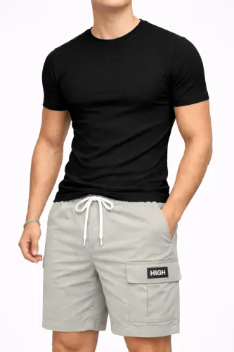 Kit Camisa Canelada e Bermuda Cargo l