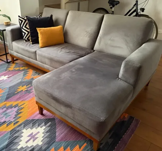 Sofá 3 lugares com chaise