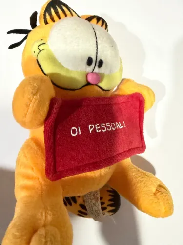 Garfield Pelúcia - Com 17 cm vintage