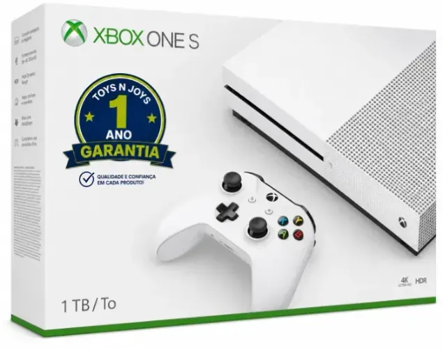 Xbox One S 1TB + Jogo + 12 Meses de Garantia
