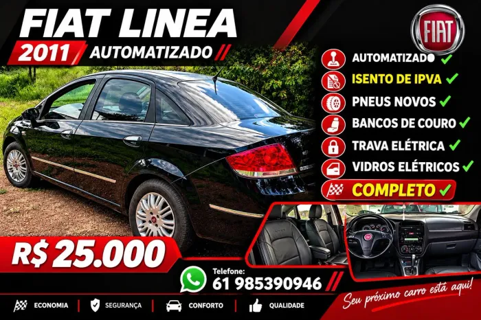 Fiat Linea LX 1.9/ 1.8 Flex 16V Dualogic 4P 2011