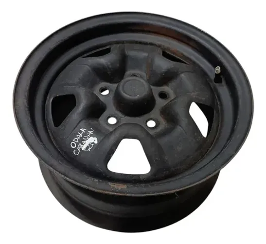 Roda Ferro Repolho Chevrolet Opala Caravan Aro 14 Borda Pret
