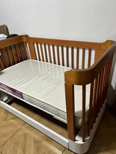 Berço 3 em 1 Ninho, Berço e Cama - Pouco Uso