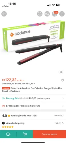 Chapinha cadence nunca usada (nova)