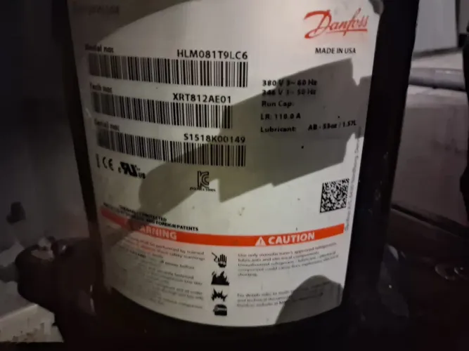 Compressor Danfos 6.8 TRs 380v