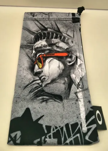 Oakley microbag nyc saquinho de microfibra original nyc statua de liberdade frogskin