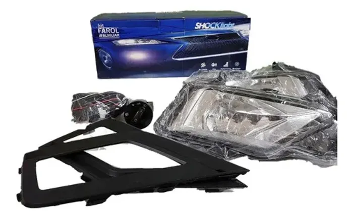 Farol Milha Vw Gol Saveiro G8 2018 2019 (kit)