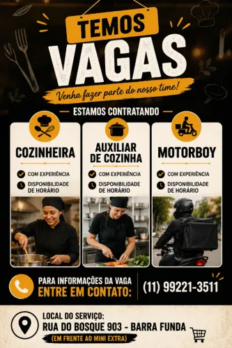  VAGAS DE EMPREGO - DIVERSOS