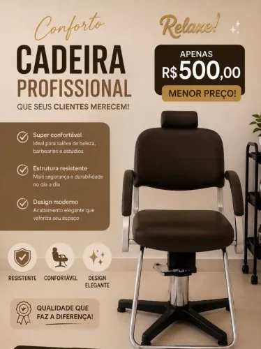Cadeira salão de beleza