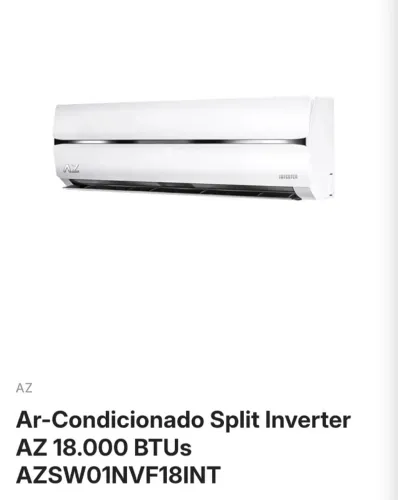 Ar-Condicionado Split Inverter AZ 18.000 BTUs