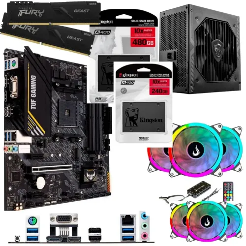 Pc Gamer Ryzen 5 5600GT+ Jogos grátis 720gb 2× 8gb Memória 3200mhz= 16gb