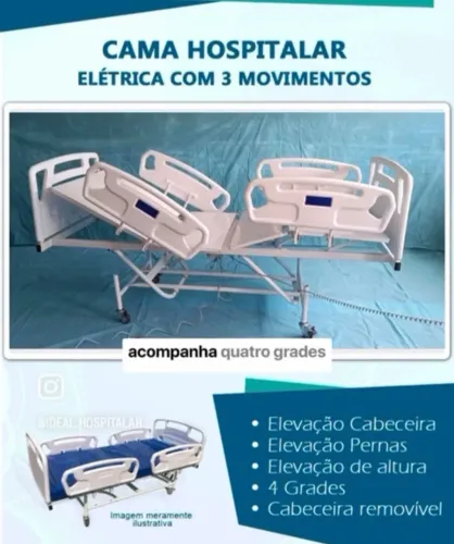 Cama Hospitalar Elétrica Seminova
