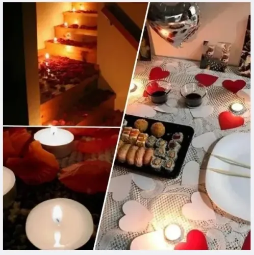 Kit 4 Vela Decorativa surpresa Decoração aniversário jantar romântico dia dos namorados