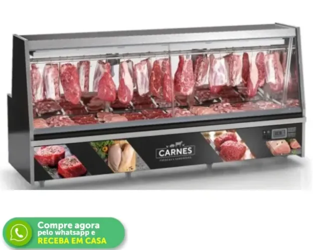 Balcão de Carnes 3M Preto Gelopar 220V