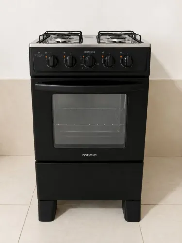 Fogão Itatiaia Star Clean New 4 Bocas Preto - Forno Nunca Usado