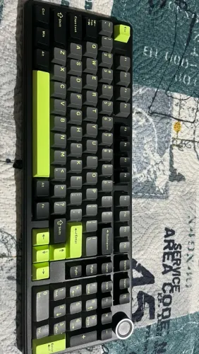 Teclado Mecânico AULA F99 Pro Wireless RGB c/ 2 Switches Extras