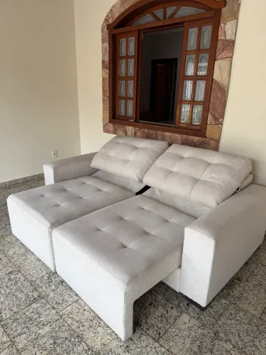 Sofá 2 módulos retrátil/inclinável
