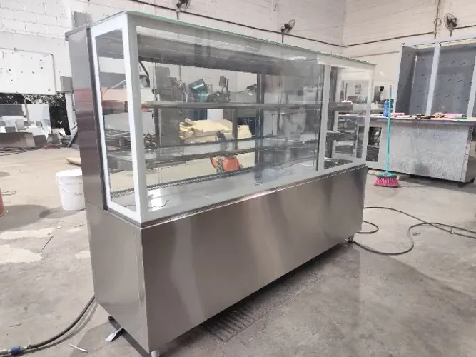 Vitrine estufa inox 1200×600×1250 (quente grande) 