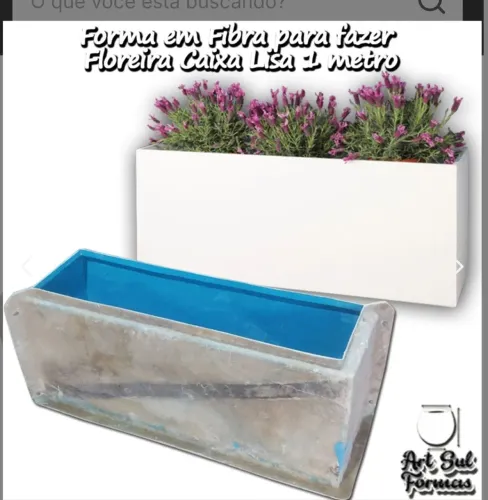 Forma para fabricar floreira