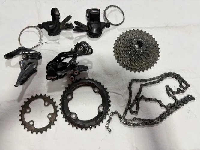Relação Shimano Deore - conjunto completo conforme descrito abaixo