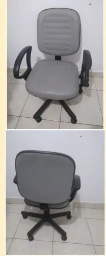 Cadeira escritório ótimo amortecedor ela inclina pra trás