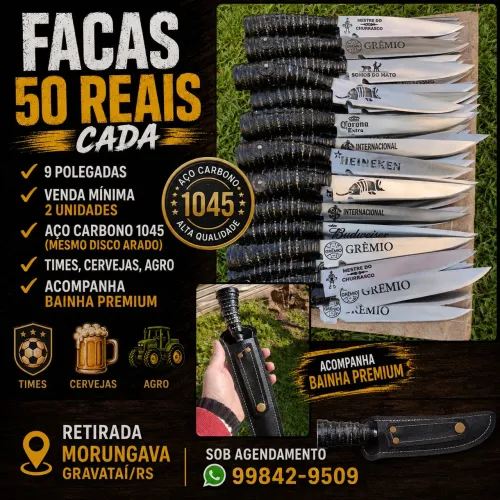 Facas revenda apartir 2 unidades 
