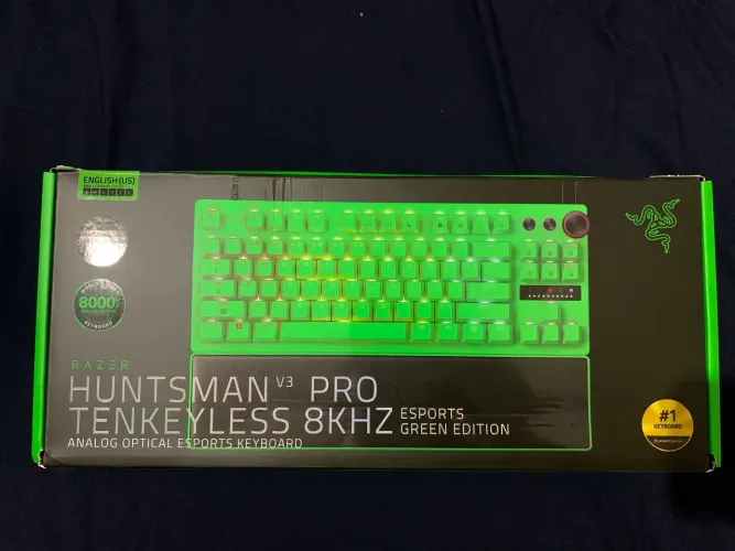 Teclado Razer Huntsman V3 Pro Tenkeyless 8kHz edição especial verde-limão (novo na caixa)