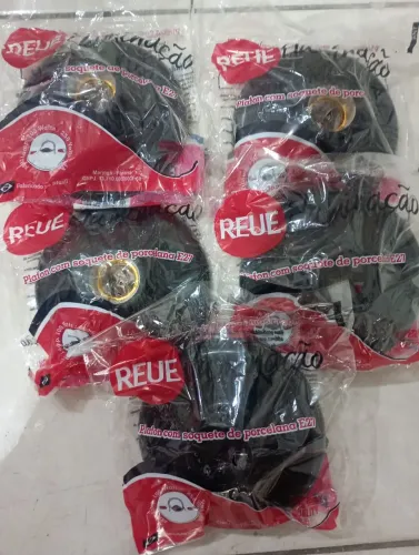 (KIT COM 5) Plafon com soquete de porcelana E27