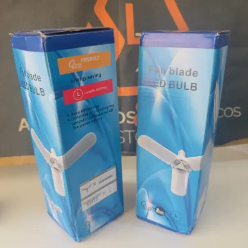 Super Lâmpada LED Turbo Fan Blade - Iluminação Ampla e Ajustável de Alta Durabilidade