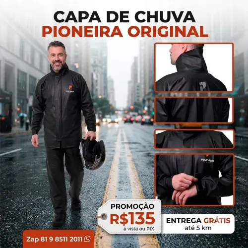 Capa de chuva pioneira original Entrega grátis