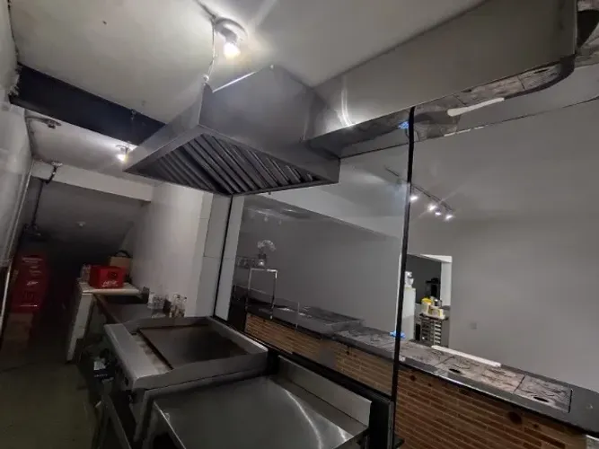 Coifa Central Profissional em Inox para Cozinha Industrial 200x110x050mts