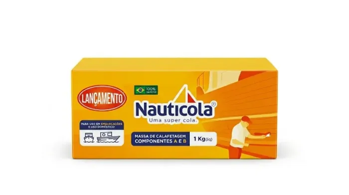 Massa Epóxi Calafetagem Nauticola 1kg - Reparo e Vedação de Madeira