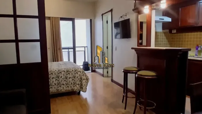Flat mobiliado com garagem próximo ao Metrô Santa Cecília e Centro de SP