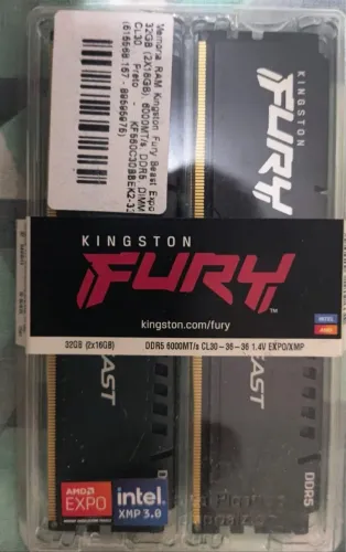 Memória ddr5 2x16 gb Memoria 6000mhz lacrada