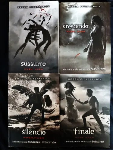 Kit - Livros Hush, Hush - Sussurro, Silêncio, Crescendo e Finale - Becca Fitzpatrick