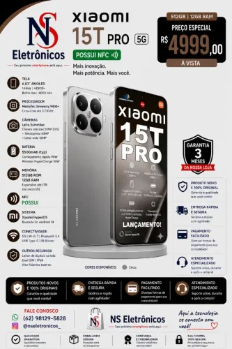 Celular Xiaomi 15t Pro 12+512 Gold