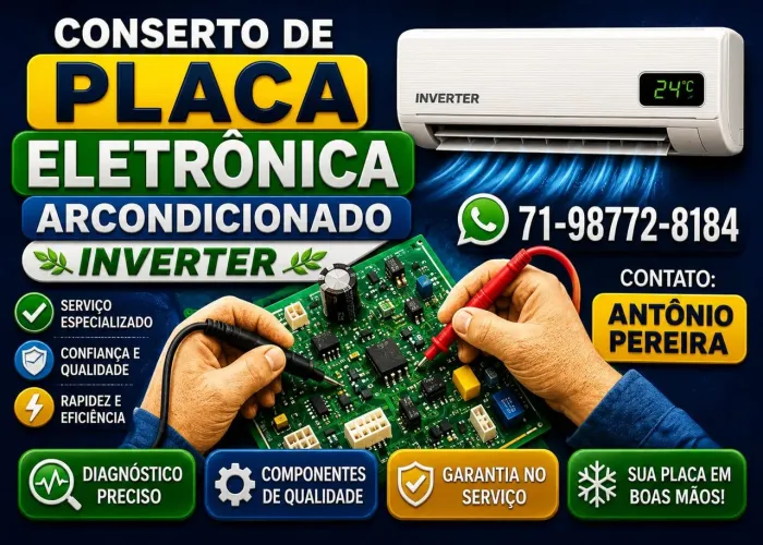 Conserto placa eletronica arcondicionado inverter 