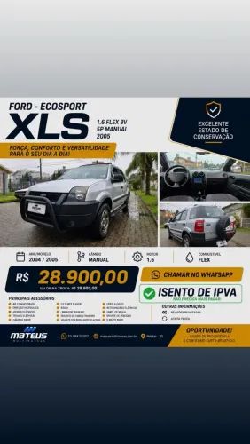 Ford Ecosport XLS 1.6/ 1.6 Flex 8V 5P 2005