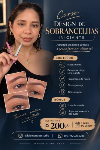 Curso de sobrancelhas iniciante